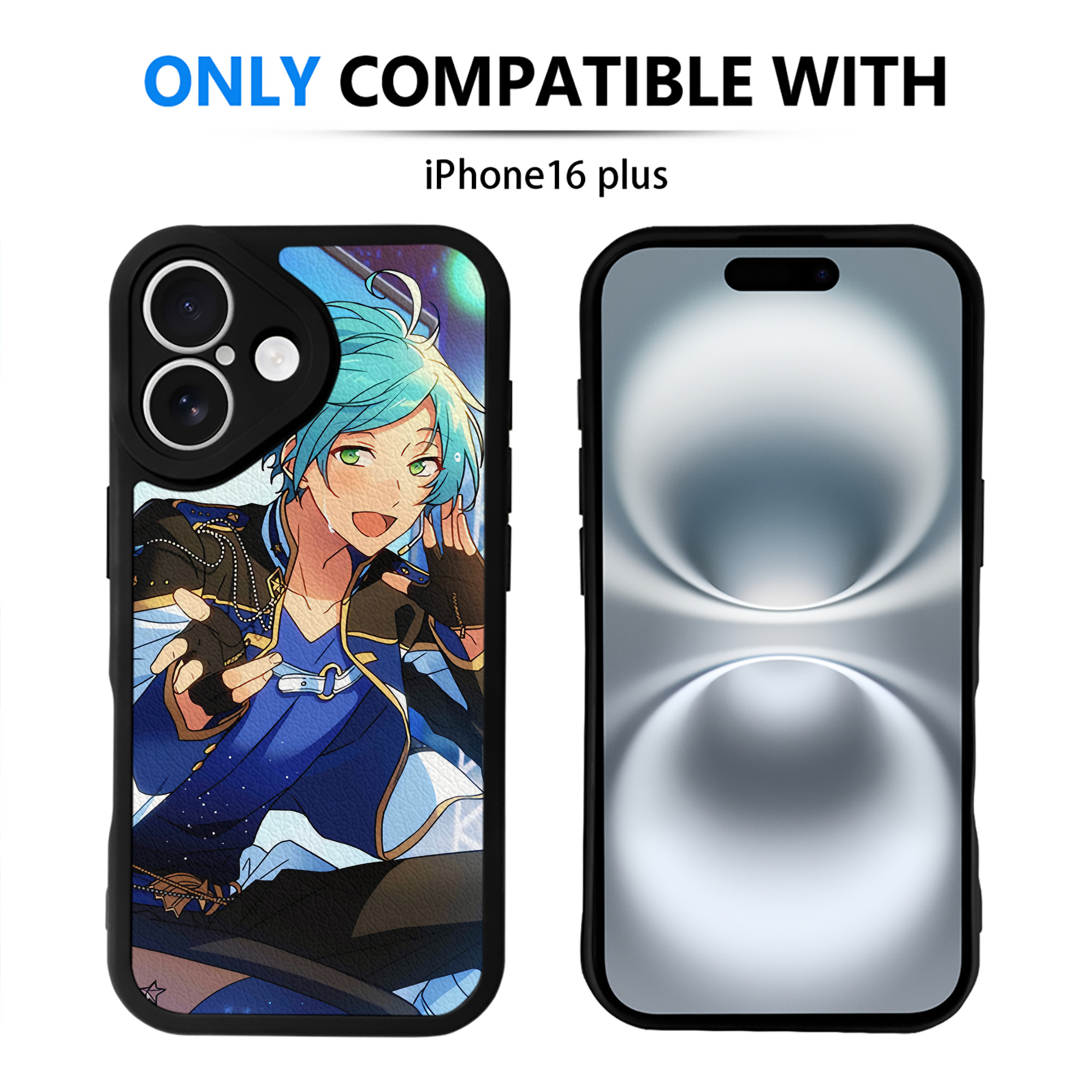 （画像用） あんさんぶるスターズ! Ensemble Stars 【iPhone 16シリーズ対応】シリコンスマホケース（レザー調） 材質：シリコン